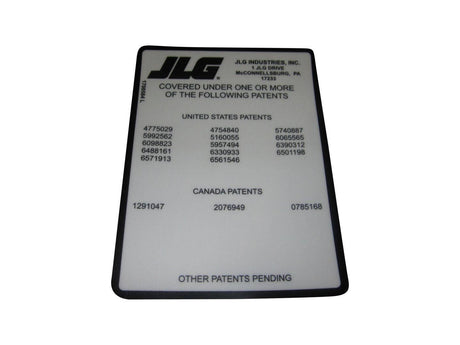 1700584 Decal Patent