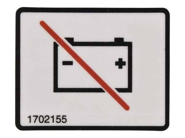 1702155 Battery Disconnect Decal