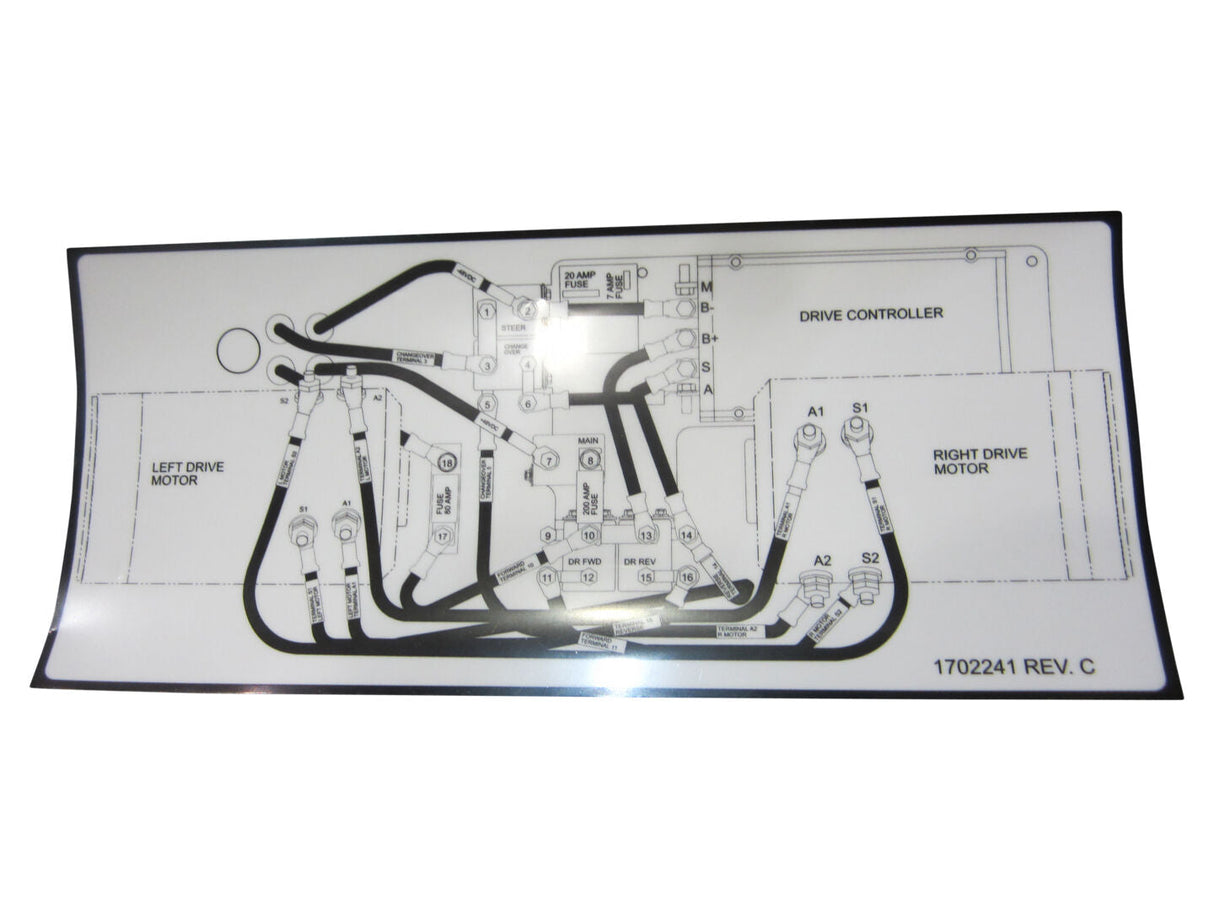 1702241 Calcomanía, enrutamiento de cables | JLG