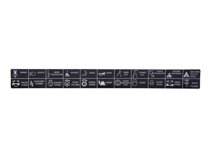 1702289 Decal, (Symbols) | JLG