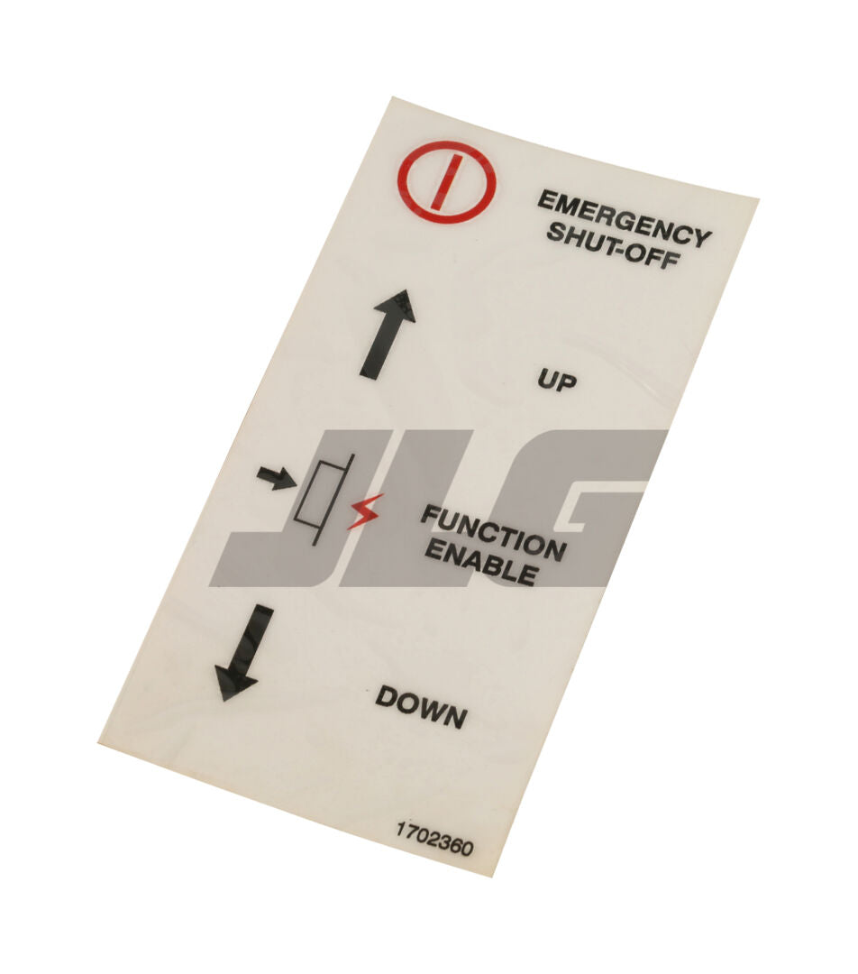 1702360 Decal, Cont | JLG