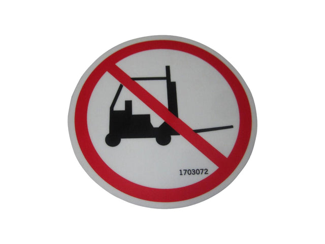 1703072 Decal No Forklift