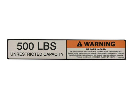 1703181 Decal Warn