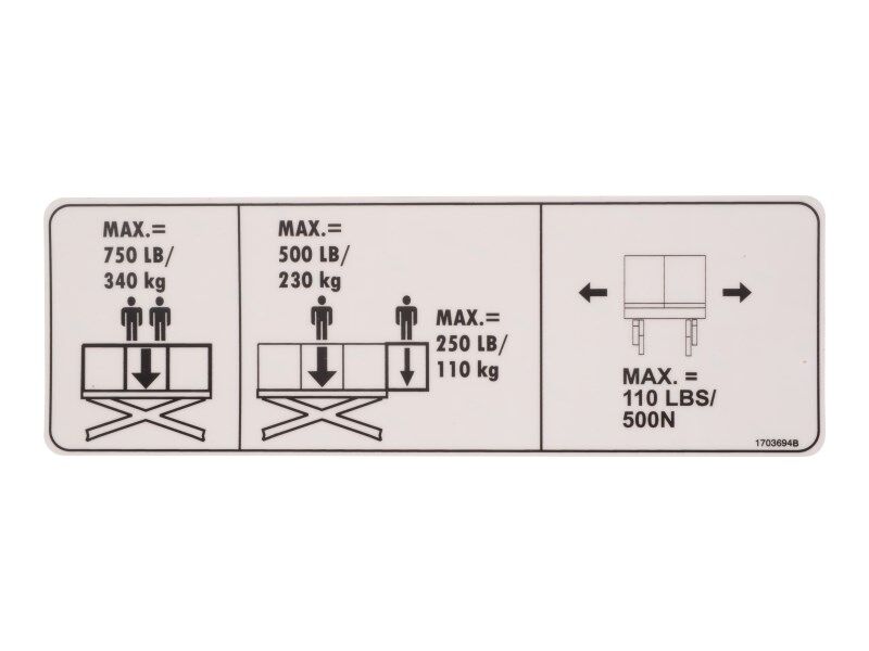 1703694 Decal, Cap | JLG