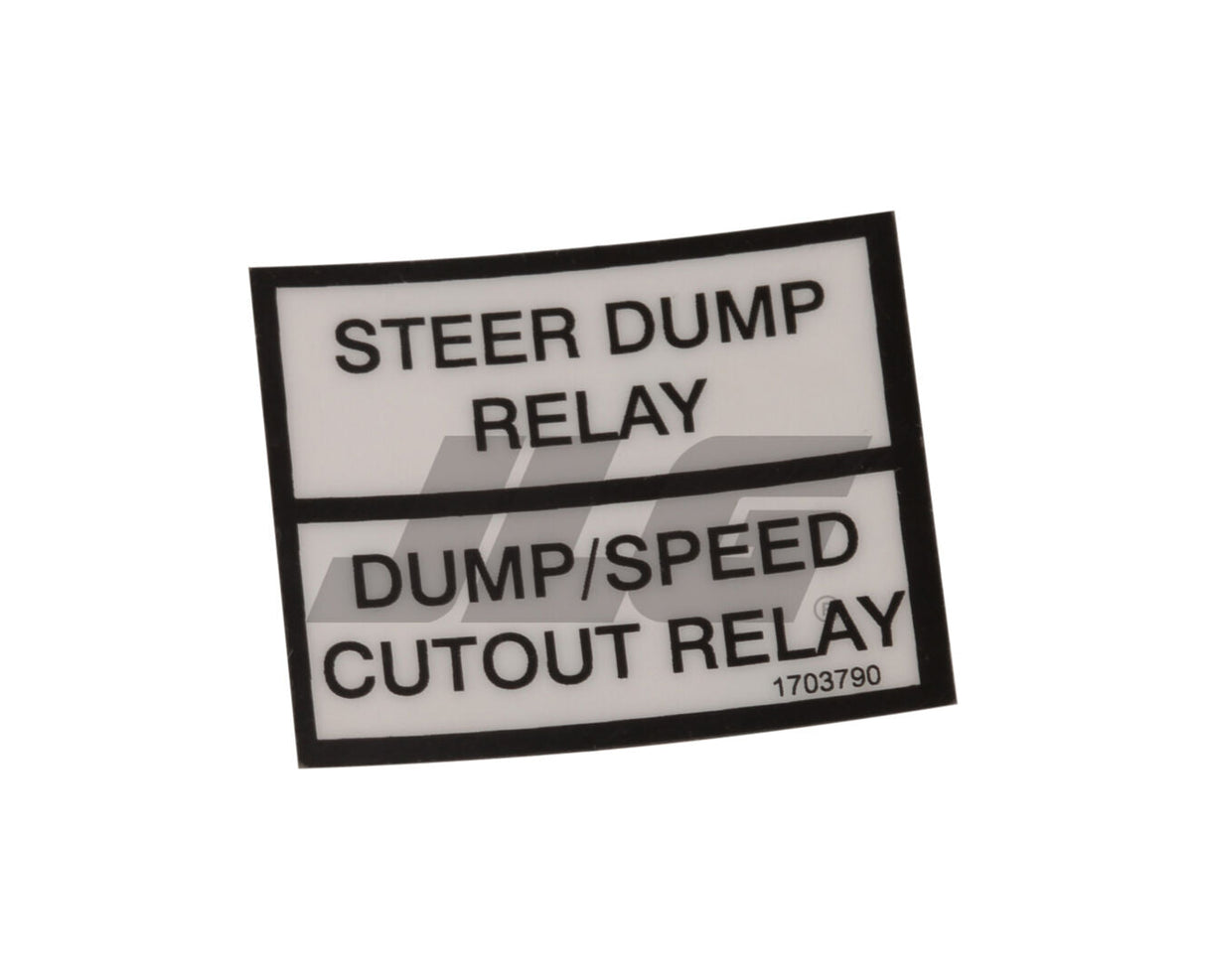 1703790 Decal, Relay Labels | JLG