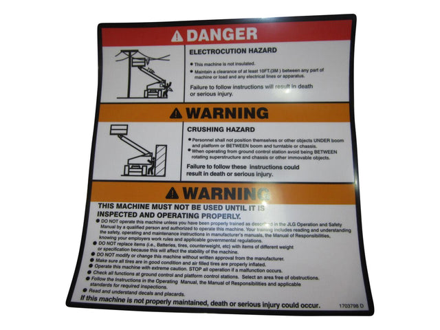 1703798 Decal Warning Danger Mtb