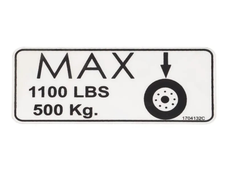 1704132 Decal, Max Tire | JLG