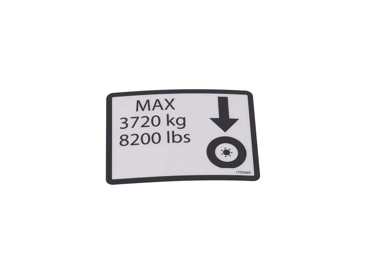 1705669 Decal, 8200# Max Tire Load | JLG