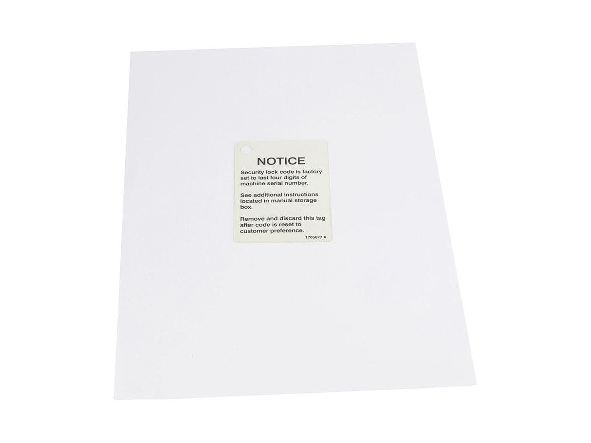 1705677 Decal, Security Code | JLG