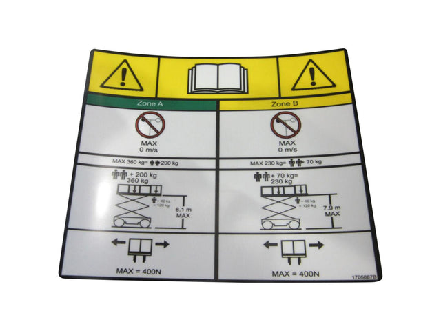 1705887 Capacity Decal