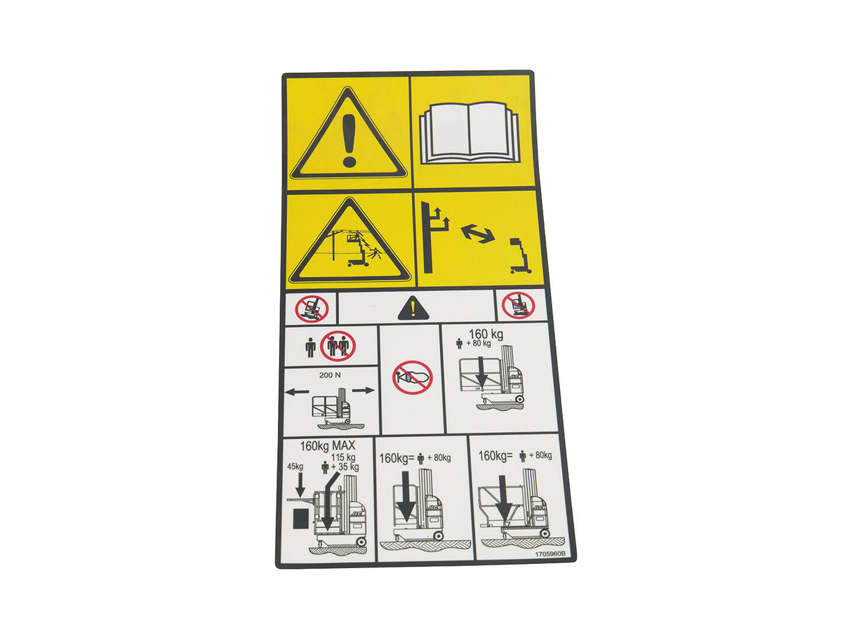 1705960 Decal, Warning | JLG