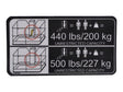 1706106 Decal Capacity MTB T350 