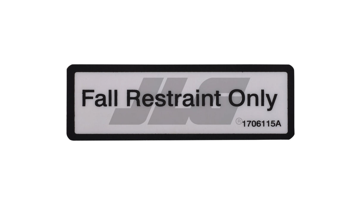 1706115 Decal, Fall Restraint Only | JLG