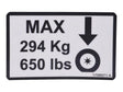 1706571 Max Tire Load Decal