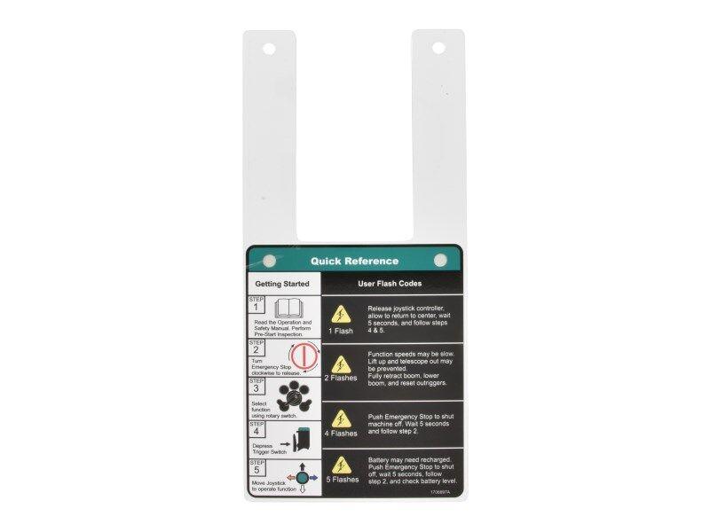 1706897 Quick Reference Tag Decal