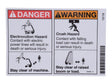 214418 Danger Warning Decal