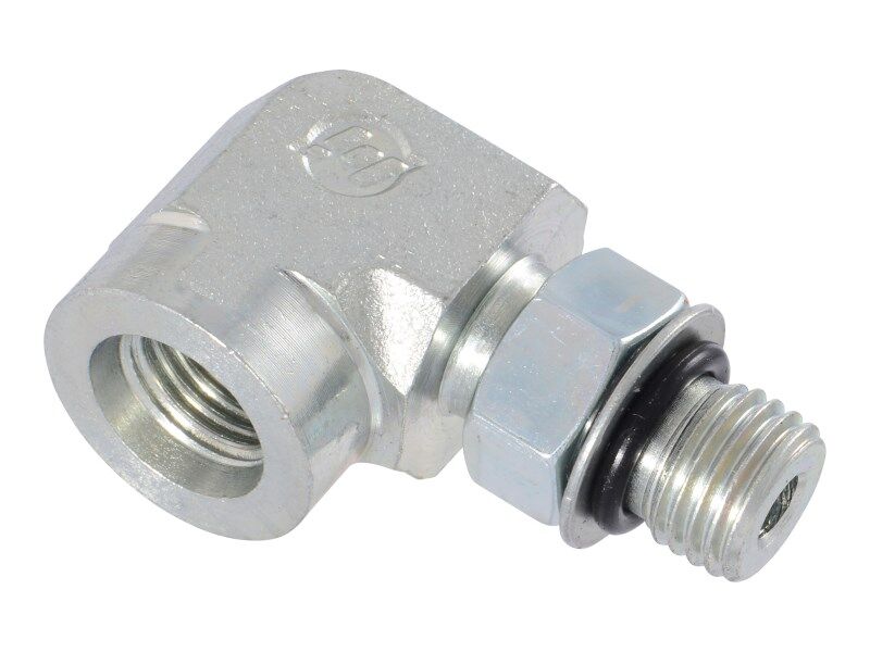Part Number 2221116 Fitting, 90Deg #4 Orb Male X #4 Orb fits JLG