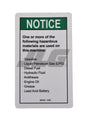 28164GT Notice Hazardous Mat'Ls 