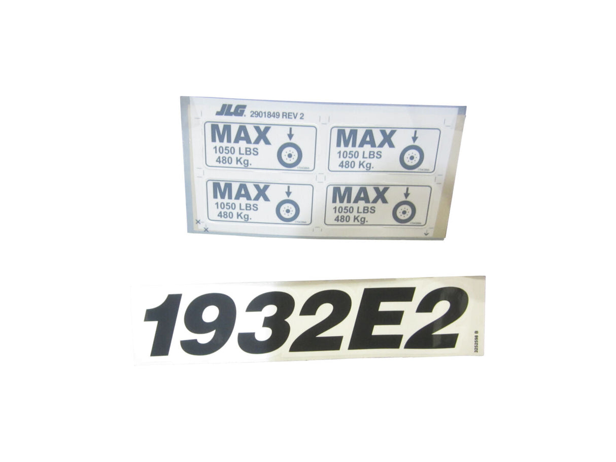 2910121 1932E2 Calcomanías Específicas | JLG