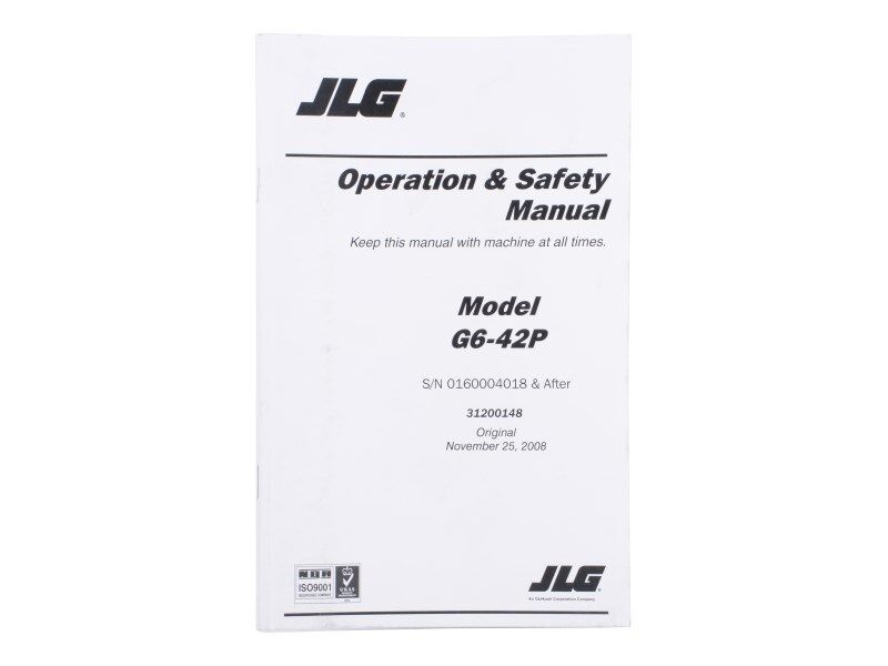 Part Number 31200148 G6-42P Opmnl 0160004018-Presnt fits JLG