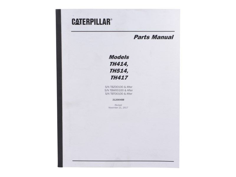Part Number 31200488 Parts Manual TH414, 514 & 417 fits JLG