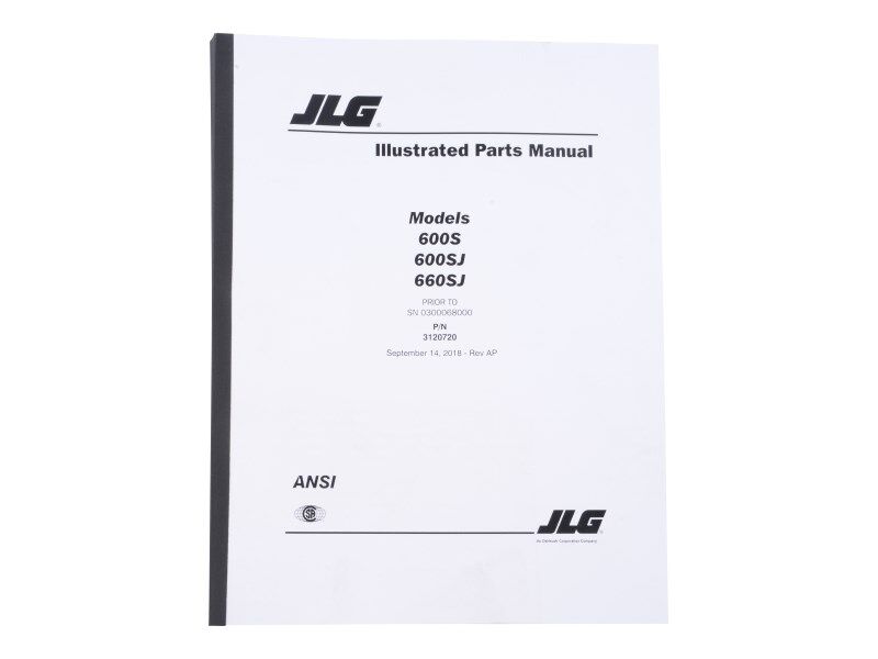 Part Number 3120720 600S Pts Prior To S/N 68000 fits JLG