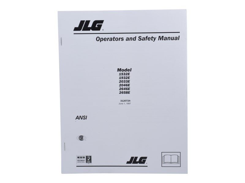 Part Number 3120724 Manual, E-Sizzor Operator fits JLG