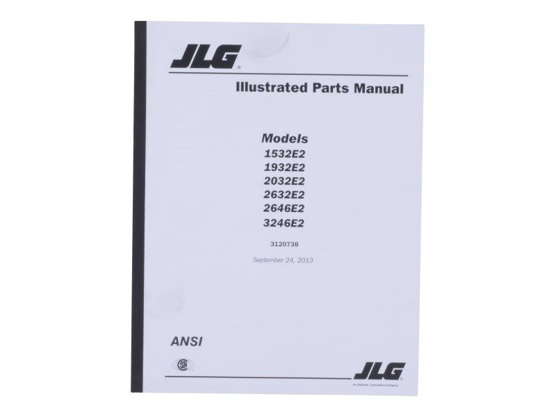 Part Number 3120738 Mnl Parts 1932/2032/2646E2 fits JLG