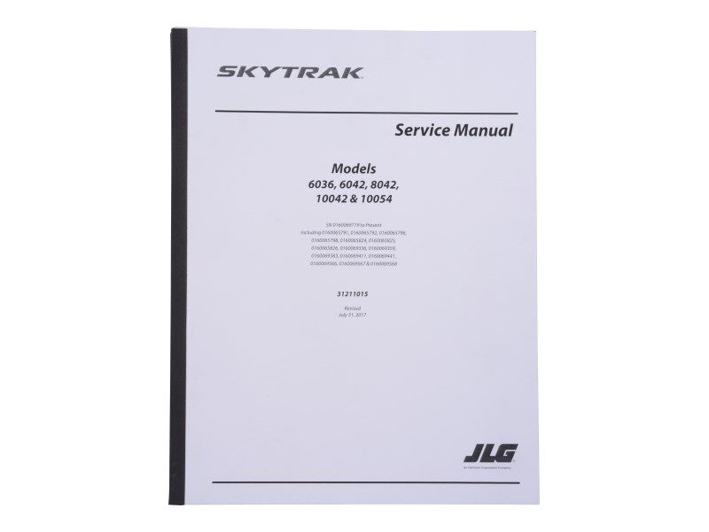 31211015 6036/42 8042 10042/54 Service Manual