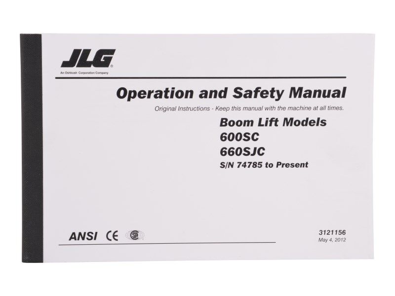 Part Number 3121156 600SC Gbl Operator Sn74785-174703 fits JLG