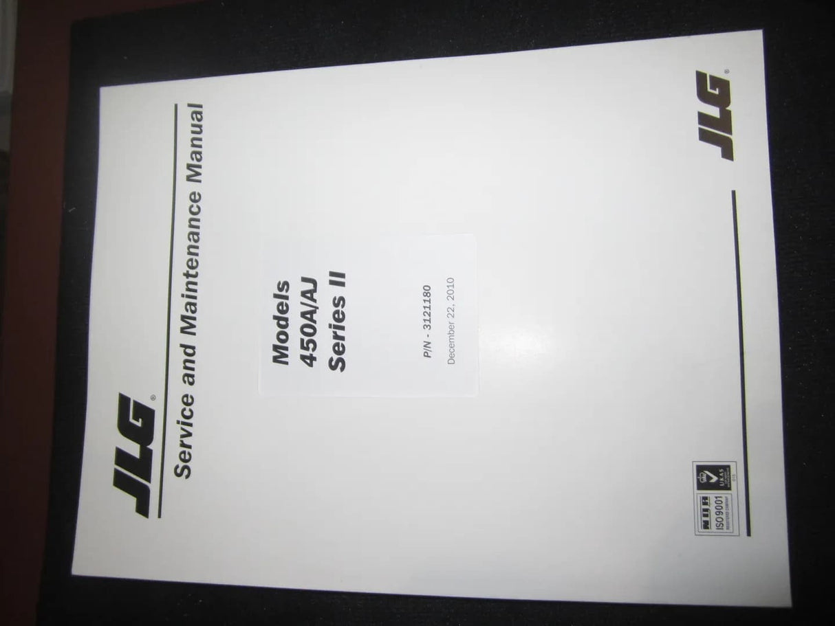Part Number 3121180 450A/Aj Series-Ii Global Serv. fits JLG