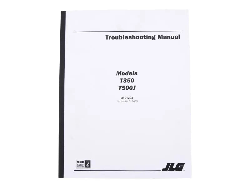 Part Number 3121203 Mnl T350_T500J Troubleshooting fits JLG