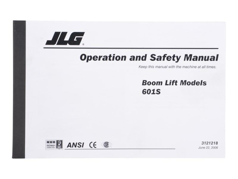 Part Number 3121218 601S Global Operator/Safety fits JLG