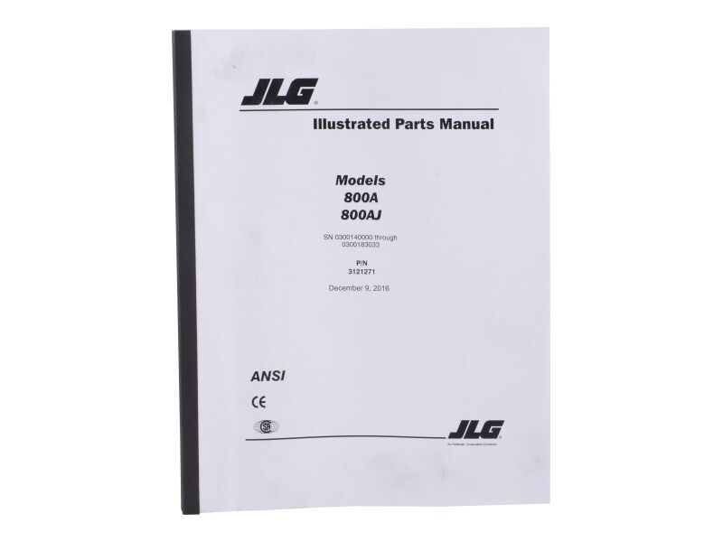 Part Number 3121271 Mnl, 800A Parts Global fits JLG