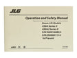 Part Number 3121289 Ops Mnl, 450A-SII fits JLG