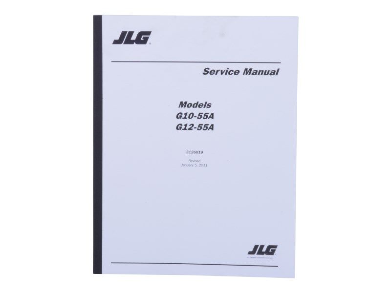 Part Number 3126019 Manual Serv G10/12-55A fits JLG