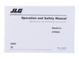 Part Number 3128790 Manual, X700AJ Ansi Operator fits JLG