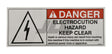 323896 Elec Hazard Danger Decal