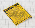 Part Number 3252087 Nameplate, Caution (Pq 750) fits JLG