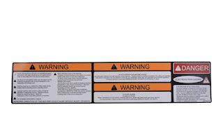 3252369 Nameplate, (Warning/Danger) | JLG - BHE Parts Store