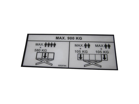 3252578 Capacity Decal
