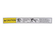 Part Number 70040428 Caution, Crush Hz, Rails fits JLG