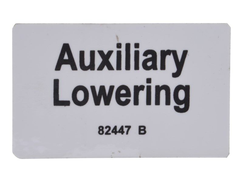 Part Number 70040461 Aux Lowering fits JLG