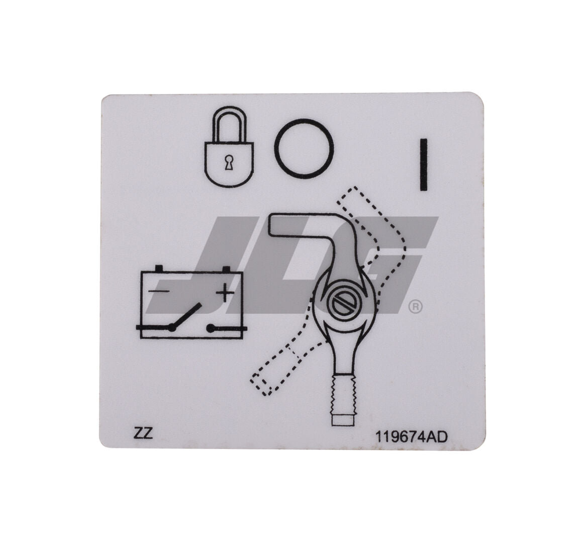 70040636 Decal, Emer Battery Disconnect | JLG