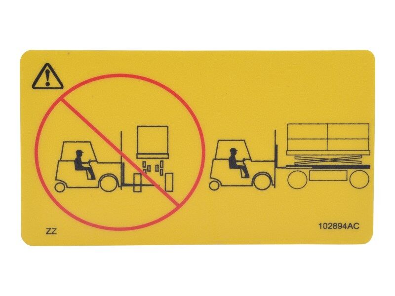 70040642 Decal, Caution Fork | JLG