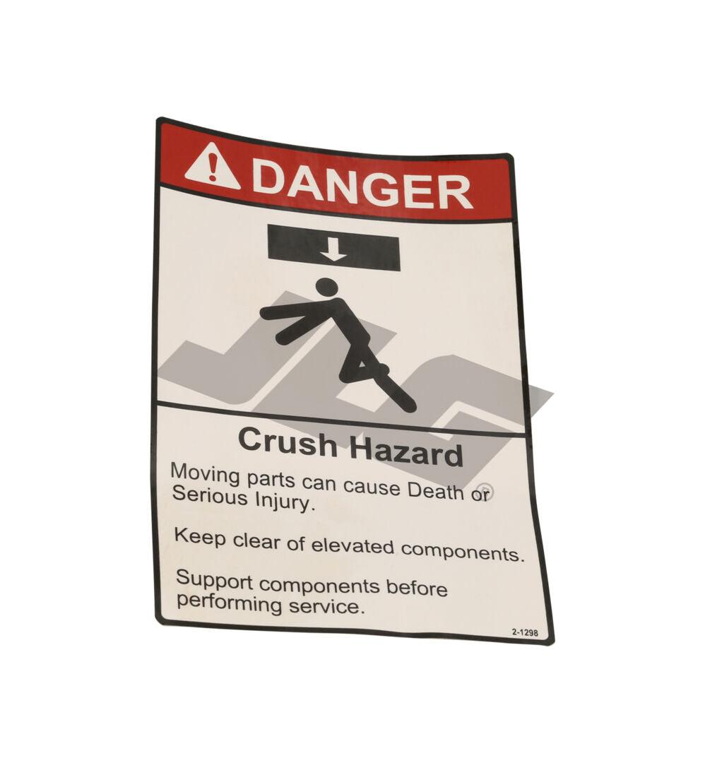 70040747 Overhead Crush Hazard