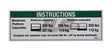 Part Number 70040786 Instruct-Max Cap 500Lbs fits JLG