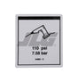 Part Number 70040808 Label, Airline 110 PSI fits JLG