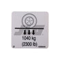 Part Number 70040885 Wheel Load Label fits JLG