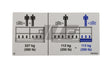 Part Number 70040889 Pltfm Capacity Label fits JLG